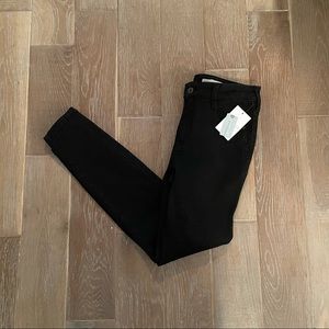 NWT Anthro Black High-Rise Denim Legging Jeans
